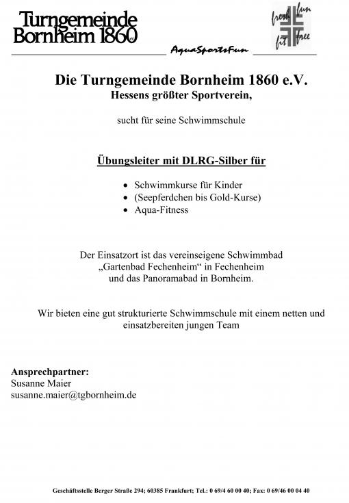 Turngemeinde Bornheim 1860 e.V. Website